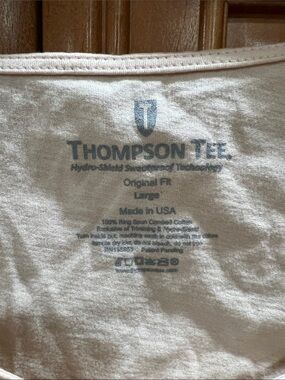 Thompson Scoop Neck Tee in Soft Cream